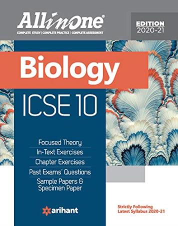 Book cover number 1 for All In One Biology ICSE Class 10 written by Rashmi Gupta, Kavita Thareja published by Arihant Prakashan