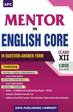 Book cover number 1 for APC Mentor In English Core Class 12 (CBSE) written by L. R. Kadiyali, N. B. Lal published by Arya Publishing Company