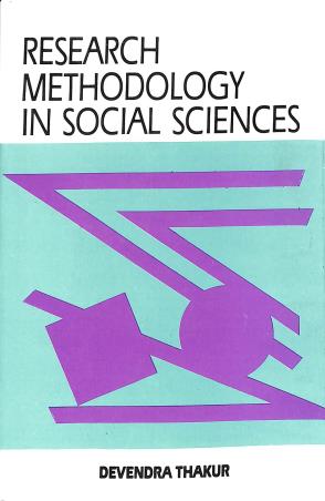 Book cover number 1 for Research Methodology In Social Sciences written by Devendra Thakur published by Deep & Deep Publication Pvt. Ltd.