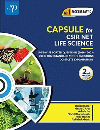 Book cover number 1 for Capsule For CSIR NET Life Science (2nd Edition) written by Debasish Kar, Gulab C. Arya, Ashish Jha published by New Delhi Publishers