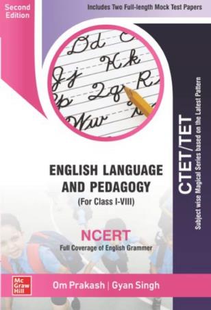 Book cover number 1 for CTET/TET English Language & Pedagogy (For Class 1 - 8) written by Om Prakash, Gyan Singh published by McGraw Hill Education Private Limited