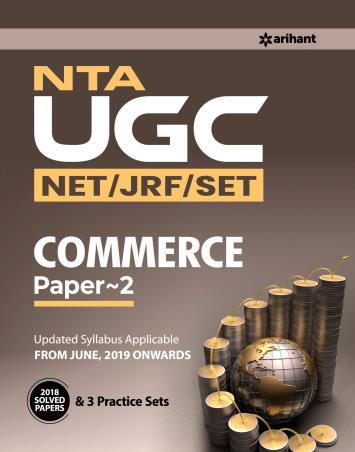 Book cover number 1 for NTA UGC NET/JRF/SET Commerce Paper 2 written by Neetu Singh, Apeksha Agiwal, Satyabroto Roy published by Arihant Publications (India) Limited