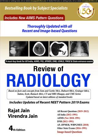 Book cover number 1 for Review Of Radiology written by Rajat Jain, Virendra Jain published by Jaypee Brothers Medical Publishers (P) Ltd.