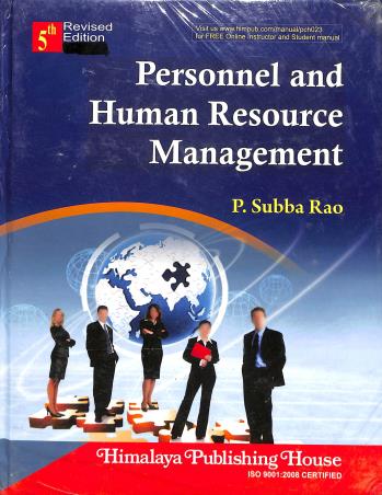 Book cover number 1 for Personnel And Human Resource Management written by P. Subba Rao published by Himalaya Publishing House