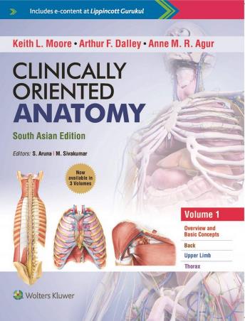 Book cover number 1 for Clinically Oriented Anatomy (3 Volume Sets) written by Keith L. Moore, Arthur F. Dalley, Anne M. R. Agur published by Wolters Kluwer