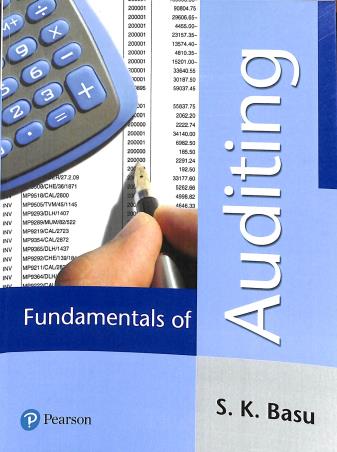 Book cover number 1 for Fundamentals Of Auditing written by S. K. Basu published by Pearson Education