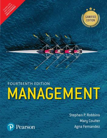 Book cover number 1 for Management written by Stephen P. Robbins, Agna Fernandez, Mary Coulter published by Pearson Education