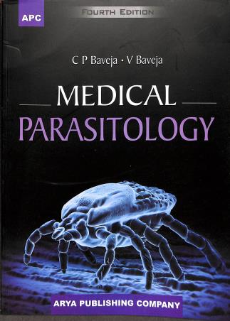 Book cover number 1 for Medical Parasitology written by C. P. Baveja, V. Baveja published by Arya Publishing Company
