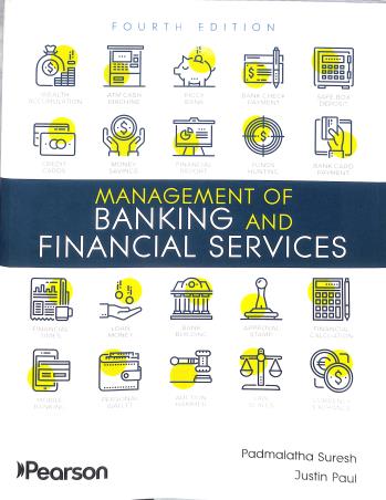 Book cover number 1 for Management Of Banking And Financial Services written by Justin Paul, Padmalatha Suresh published by Pearson Education