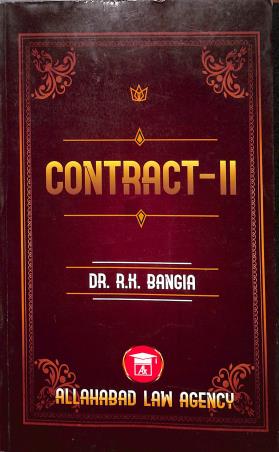 Book cover number 1 for Contract - II written by R. K. Bangia published by Allahabad Law Agency