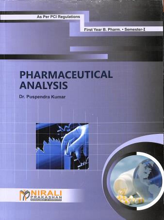 Book cover number 1 for Pharmaceutical Analysis written by Puspendra Kumar published by Nirali Prakashan