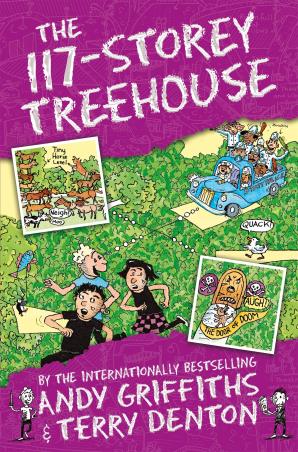 Book cover number 1 for The 117-Storey Treehouse written by Andy Griffiths, Terry Denton published by Macmillan India Limited