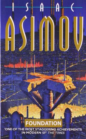 Book cover number 1 for Foundation written by Isaac Asimov published by Voyager
