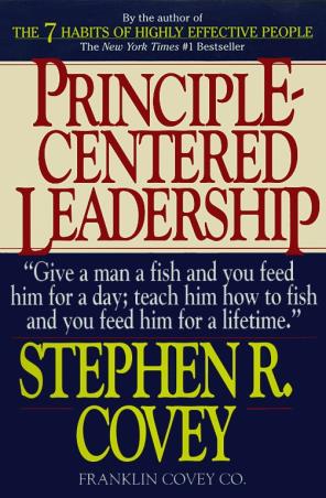 Book cover number 1 for Principle Centered Leadership written by Stephen R. Covey published by Simon & Schuster
