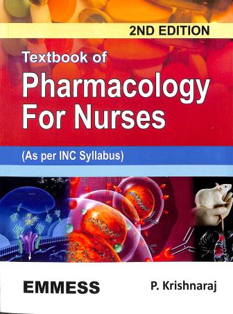 Book cover number 1 for Textbook Of Pharmacology For Nurses written by P. Krishnaraj published by Emmess Medical Publishers