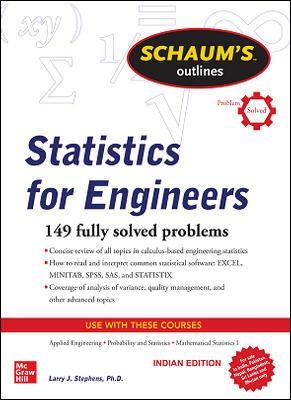 Book cover number 1 for Schaum's Outlines : Statistics For Engineers written by Larry J. Stephens published by McGraw Hill Education Private Limited