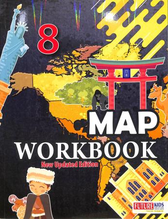 Book cover number 2 for Map Workbook Class 8 written by Yashpal Singh published by Future Kids Publications Private Limited