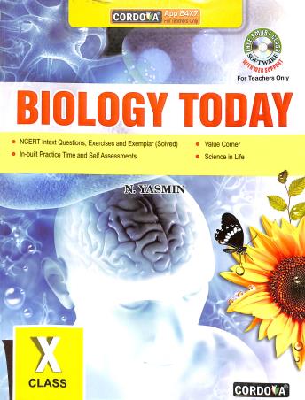 Book cover number 1 for Biology Today Class 10 written by N. Yasmin published by Cordova Publications Pvt. Ltd.