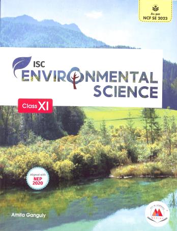 Book cover number 2 for ISC Environmental Science 11 written by Amita Ganguly published by Marina Publications