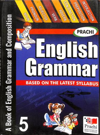Book cover number 1 for English Grammar 5 written by D. K. Sharma, Shikha Tyagi published by Prachi (India) Pvt. Ltd.