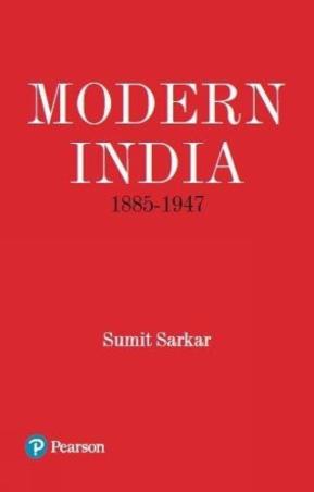 Book cover number 1 for Modern India (1885-1947) written by Sumit Sarkar published by Pearson Education