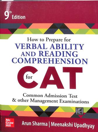 Book cover number 1 for How To Prepare For Verbal Ability And Reading Comprehension For CAT written by Arun Sharma, Meenakshi Upadhyay published by McGraw Hill Education Private Limited