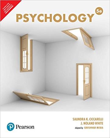 Book cover number 1 for Psychology written by J. Noland White, Saundra K. Ciccareilli published by Pearson Education