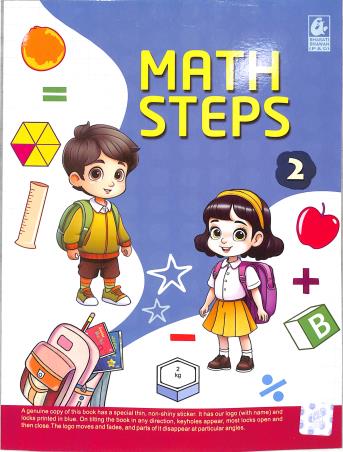 Book cover number 1 for Math Steps 2 (NEP / NCF) written by Asit Das Gupta, Surya Bhushan Prasad published by Bharati Bhawan Publishers & Distributors