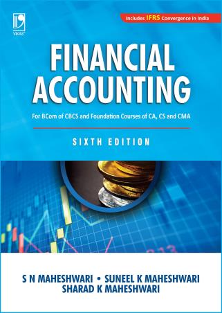 Book cover number 1 for Financial Accounting (B. Com) written by S. N. Maheshwari, Suneel K. Maheshwari, Sharad K. Maheshwari published by Vikas Publishing House Pvt Ltd