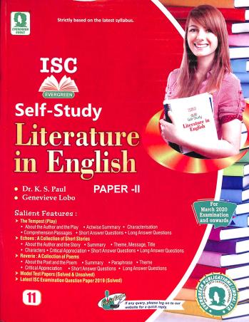 Book cover number 1 for ISC Self-Study Literature In English Paper 2 Class 11 written by Stuart J. Murphy published by Evergreen Publications (India) Ltd.
