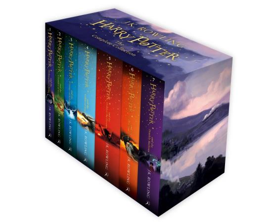 Book cover number 1 for Harry Potter : The Complete Collection (Set Of 7 Books) written by J. K. Rowling published by Bloomsbury Publishing
