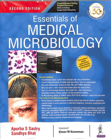Book cover number 1 for Essentials Of Medical Microbiology written by Sandhya Bhat K., Apurba S. Sastry published by Jaypee Brothers Medical Publishers (P) Ltd.