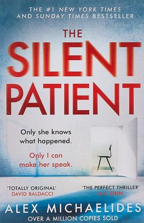 Book cover number 1 for The Silent Patient written by Alex Michaelides published by Hachette