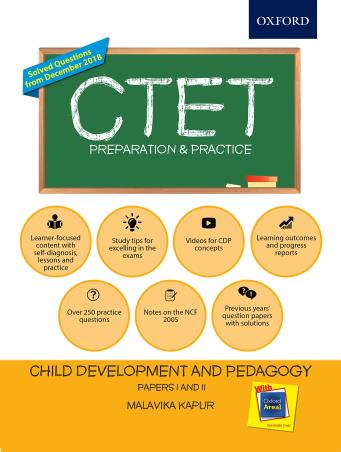 Book cover number 1 for CTET Preparation And Practice Child Development And Pedagogy Papers I And II written by Malavika Kapur published by Oxford University Press