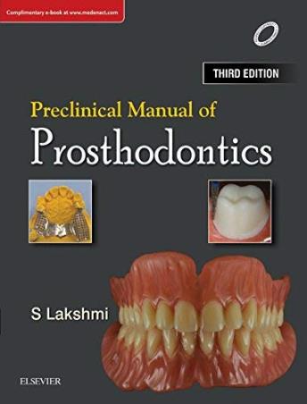 Book cover number 1 for Preclinical Manual Of Prosthodontics written by S. Lakshmi published by Elsevier