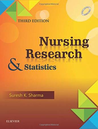 Book cover number 1 for Nursing Research & Statistics written by Suresh K. Sharma published by Elsevier