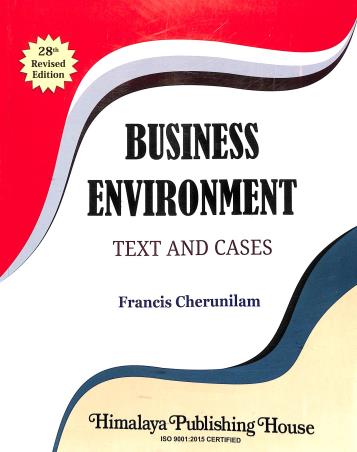 Book cover number 1 for Business Environment Text And Cases written by Francis Cherunilam published by Himalaya Publishing House