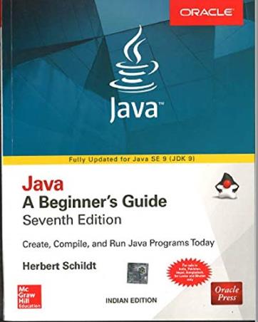 Book cover number 1 for Java - A Beginner's Guide written by Herbert Schildt published by McGraw Hill Education Private Limited