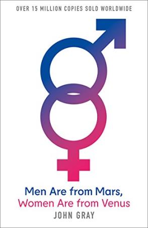 Book cover number 1 for Men Are From Mars, Women Are From Venus written by John Gray published by Harper Collins Publishers