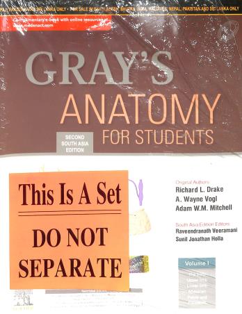 Book cover number 1 for Gray's Anatomy For Students Volume 1 & 2 written by Richard L. Drake, A. Wayne Vogl, Adam W. M. Mitchell published by Elsevier