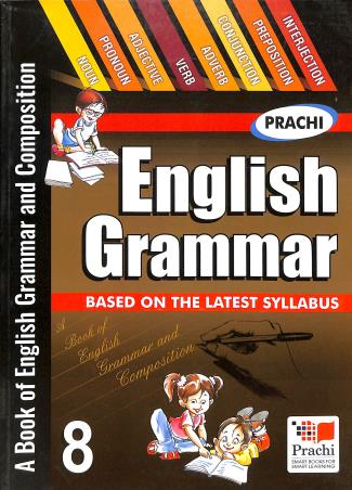 Book cover number 1 for English Grammar 8 written by D. K. Sharma, Sikha Tyagi published by Prachi (India) Pvt. Ltd.