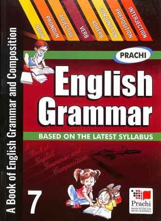 Book cover number 1 for English Grammar 7 written by D. K. Sharma, Sikha Tyagi published by Prachi (India) Pvt. Ltd.