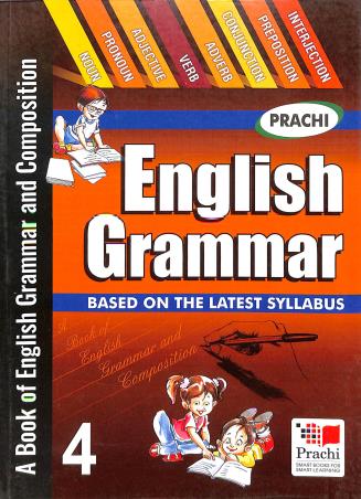 Book cover number 1 for English Grammar 4 written by D. K. Sharma, Sikha Tyagi published by Prachi (India) Pvt. Ltd.