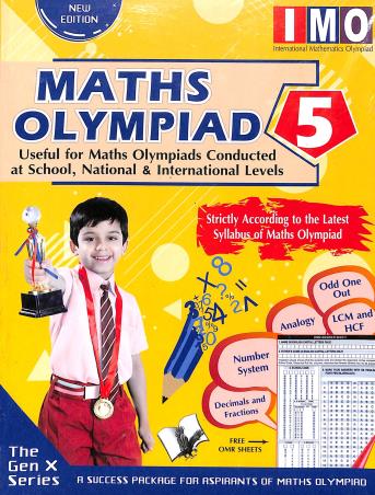 Book cover number 1 for Maths Olympiad Class 5 (IMO) written by Shraddha Singh published by V&S Publishers
