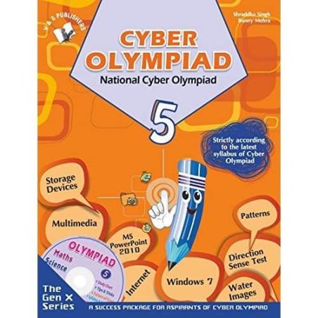 Book cover number 1 for Cyber Olympiad Class 5 (NCO) written by Shraddha Singh, Bunny Mehra published by V&S Publishers
