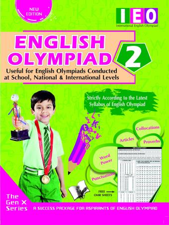 Book cover number 1 for English Olympiad Class 2 (IEO) written by Sahil Gupta published by V&S Publishers