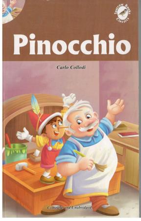 Book cover number 1 for Pinocchio written by Carlo Collodi published by Sparrow Books