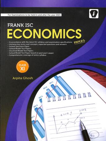 Book cover number 1 for Frank ISC Economics Papers Class 11 written by Arpita Ghosh published by Franksons
