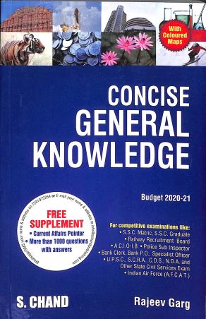Book cover number 1 for Concise General Knowledge Budget (2020-2021) written by Rajeev Garg published by S. Chand Publishing