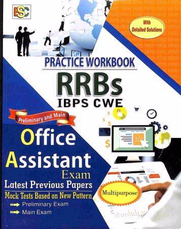 Book cover number 1 for Practice Workbook RRBS IBPS CWE Office Assistant Exam written by NA published by BSC Publishing Co. Pvt. Ltd.